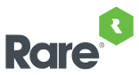 Company logo: "Rare" in grey under a stylised green hexagon