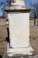 Rev. Jesse Bushyhead Grave, Cherokee inscription on side.JPG