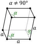 Rhombohedral crystal structure for mercury