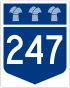 Saskatchewan Highway 247 shield