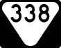 State Route 338 marker