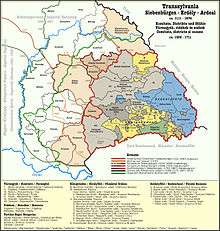 Map of Transylvania