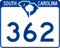 SC Highway 362 marker