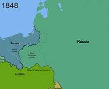 Territorial changes of Poland 1848