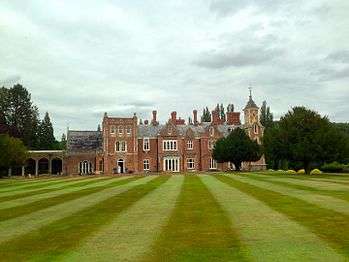 View of the Hendre from the main lawn to the south