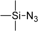 Skeletal formula of Trimethylsilyl azide