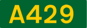 A429 road shield