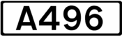 A496 road shield