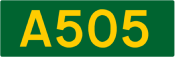 A505 road shield