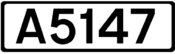 A5147 road shield