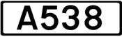 A538 road shield