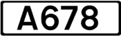 A678 road shield