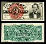 fifty-cent fourth-issue fractional note