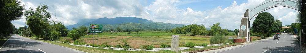 View of the Caraballo mountains fro Umingan