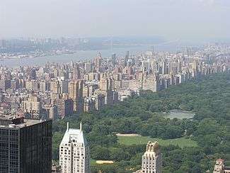 The Upper West Side, from the Rockefeller Center Observatory.