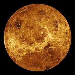 Venus as seen by the Magellan radar.