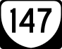 State Route 147 marker