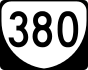 State Route 380 marker