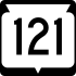 State Trunk Highway 121 marker