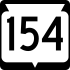 State Trunk Highway 154 marker