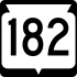 State Trunk Highway 182 marker