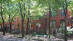 Row houses in the Jackson Boulevard District