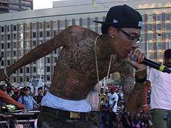 Wiz Khalifa on stage