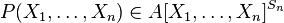  P(X_1,\ldots, X_n) \in 
A[X_1,\ldots,X_n]^{S_n}